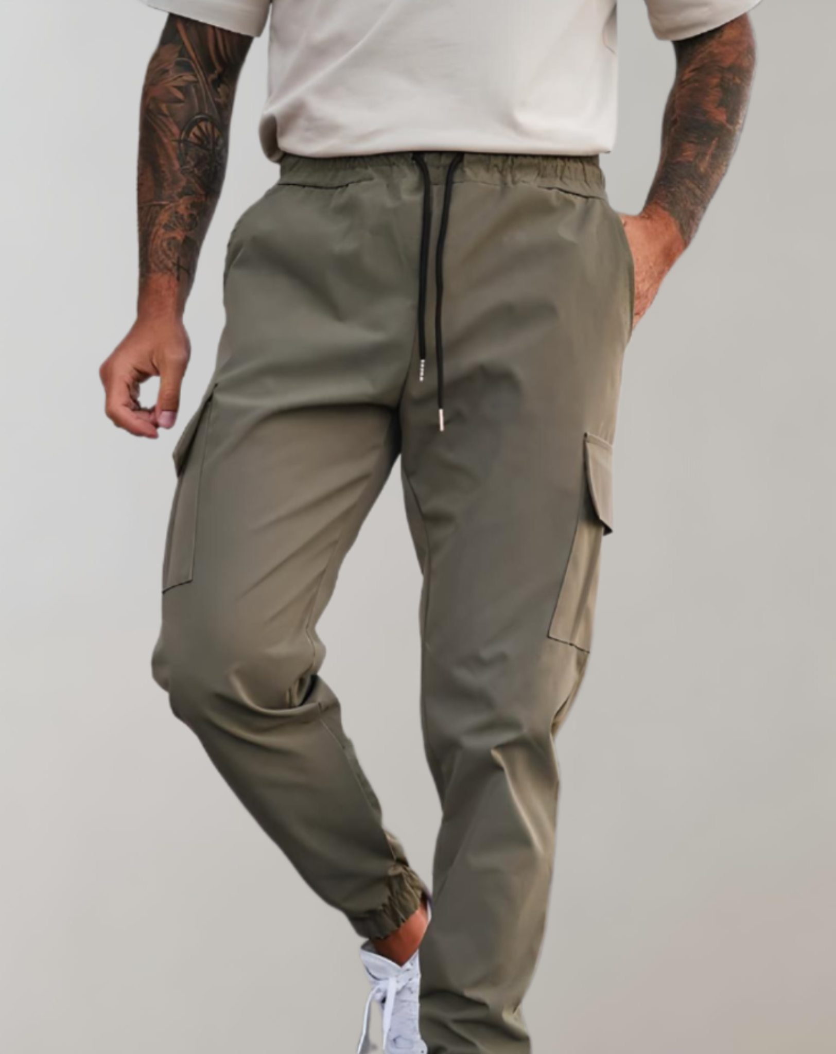 Addison - Soepele slim fit jogger voor heren met meerdere zakken en elastische taille