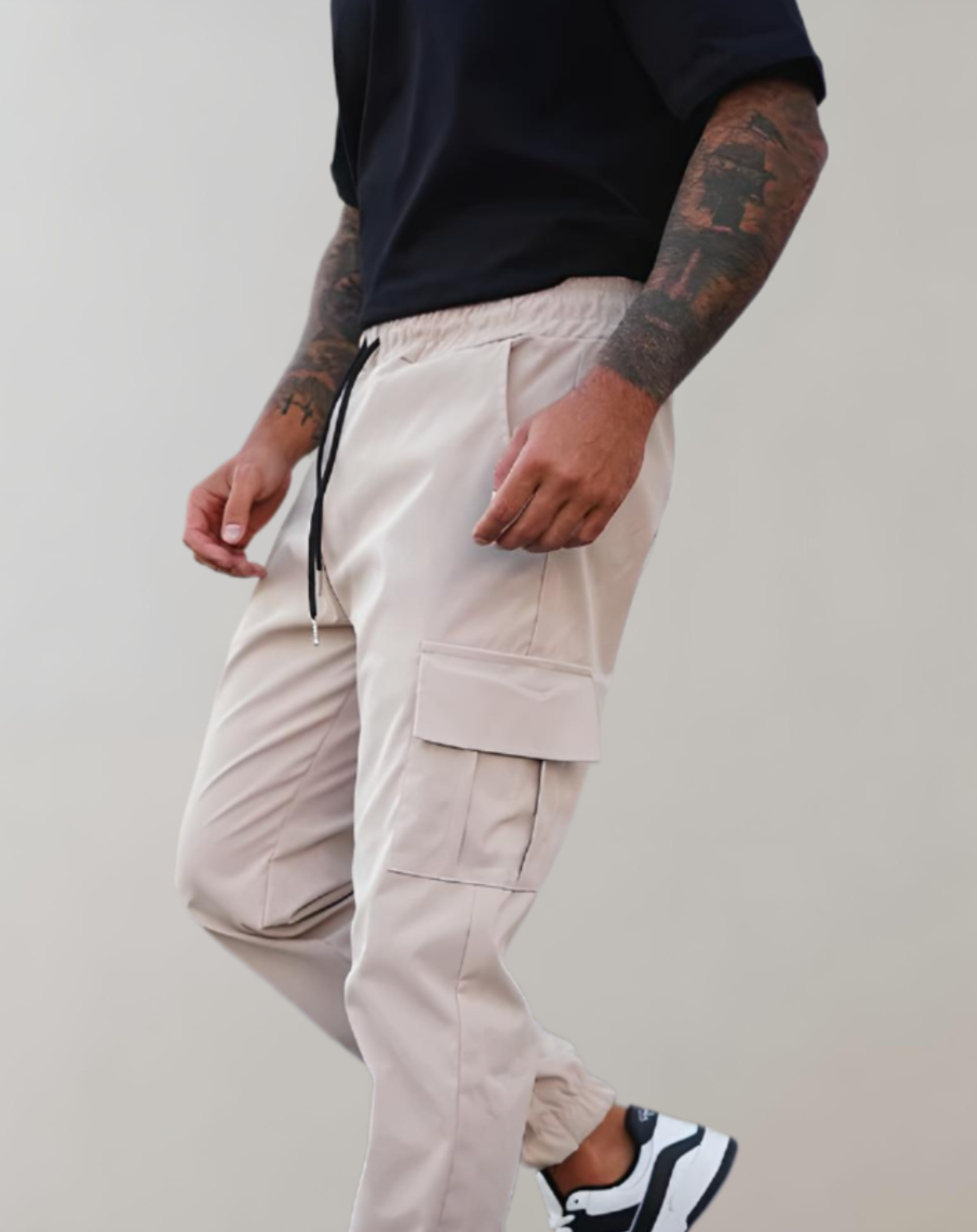 Addison - Soepele slim fit jogger voor heren met meerdere zakken en elastische taille