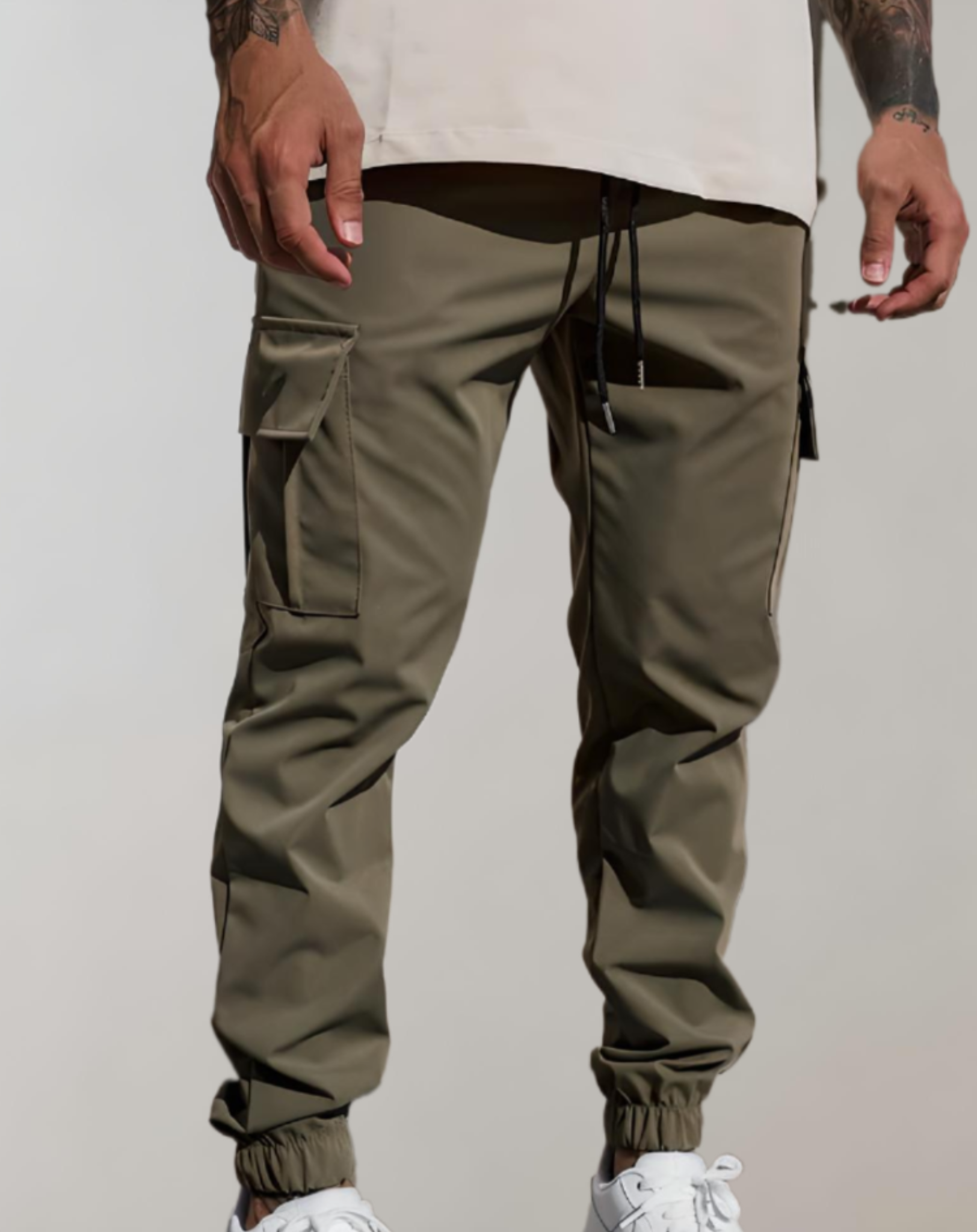 Addison - Soepele slim fit jogger voor heren met meerdere zakken en elastische taille