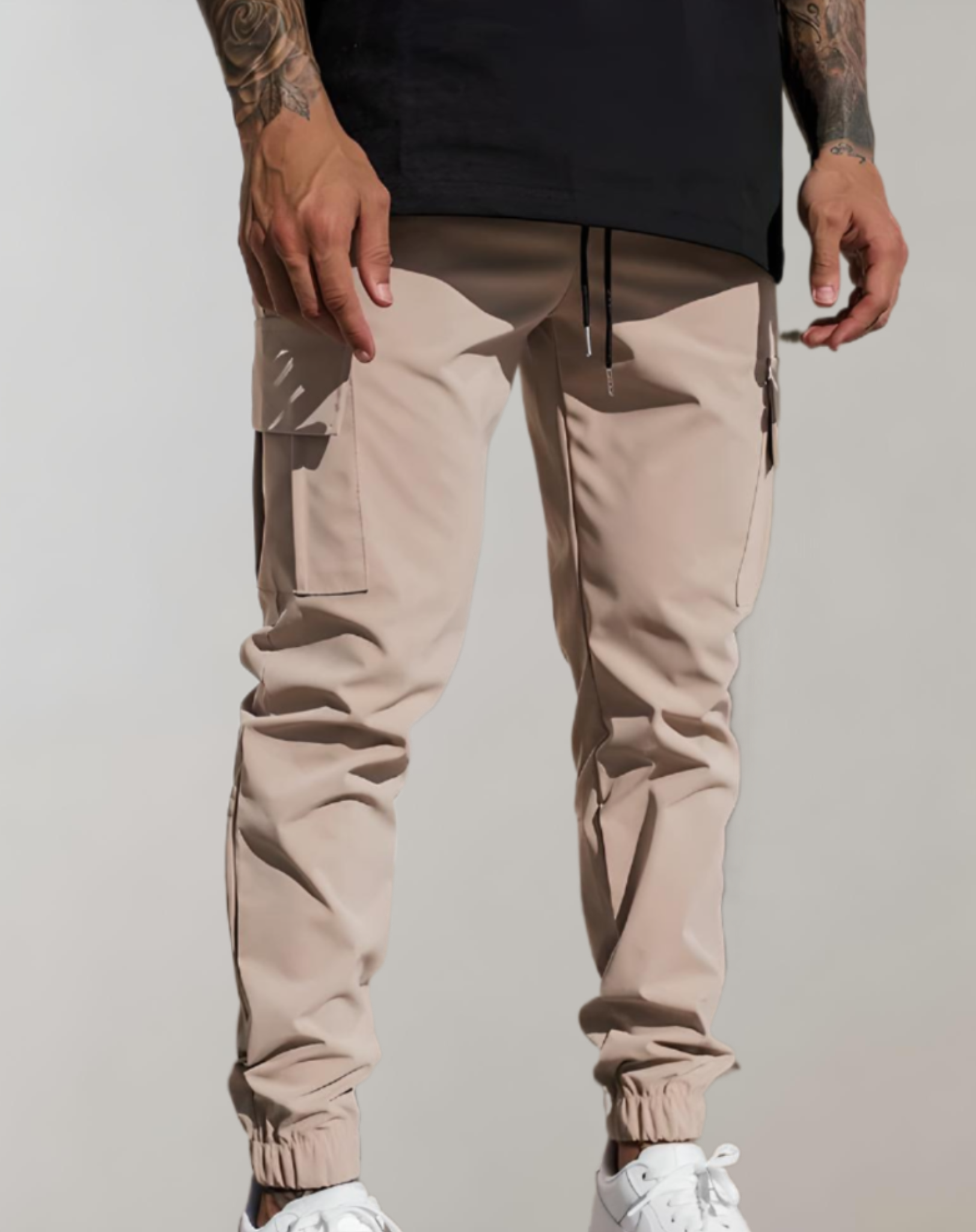 Addison - Soepele slim fit jogger voor heren met meerdere zakken en elastische taille