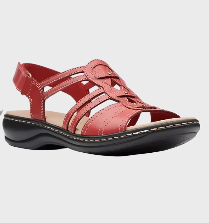 Margaret - klassieke slip-on sandalen met dikke zool, ondersteuning van de voetboog en klittenbandsluiting