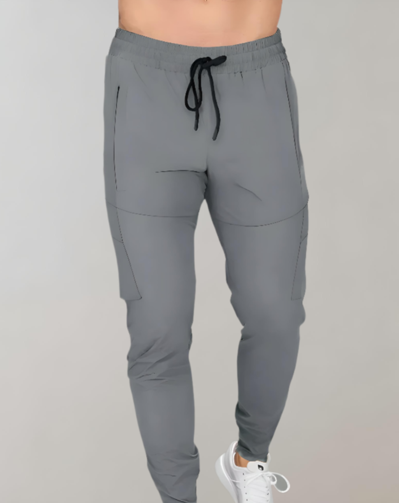 Leonard - Slim fit jogger met stretch taille, verstelbare tailleband en meerdere zakken