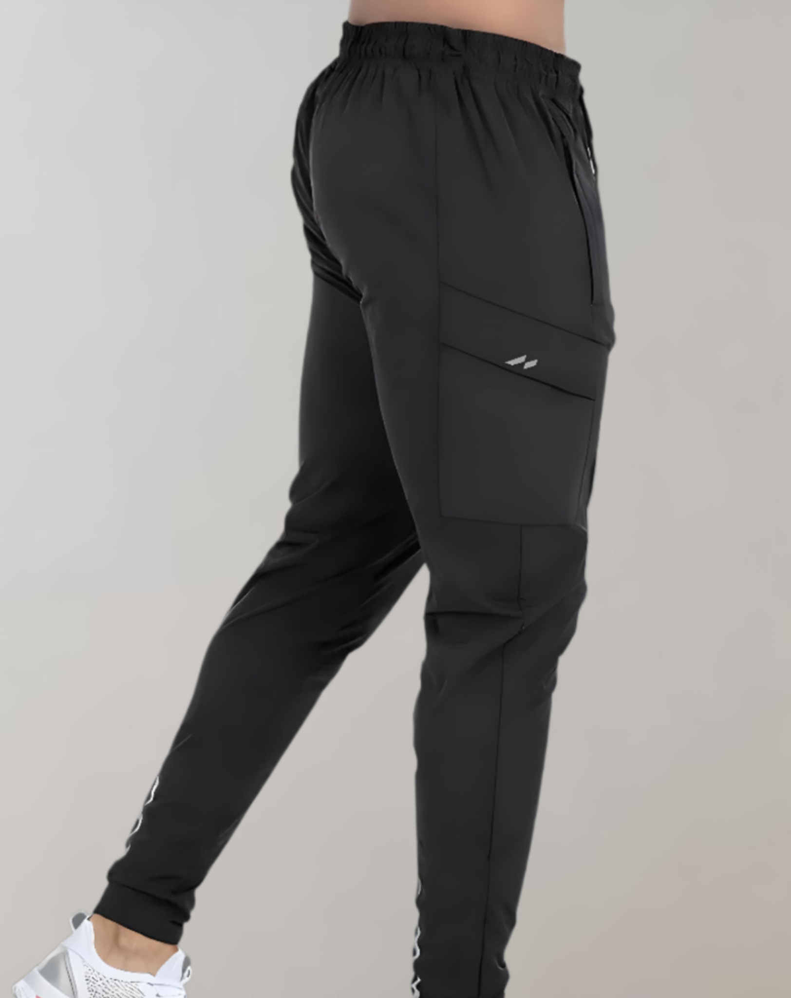 Leonard - Slim fit jogger met stretch taille, verstelbare tailleband en meerdere zakken