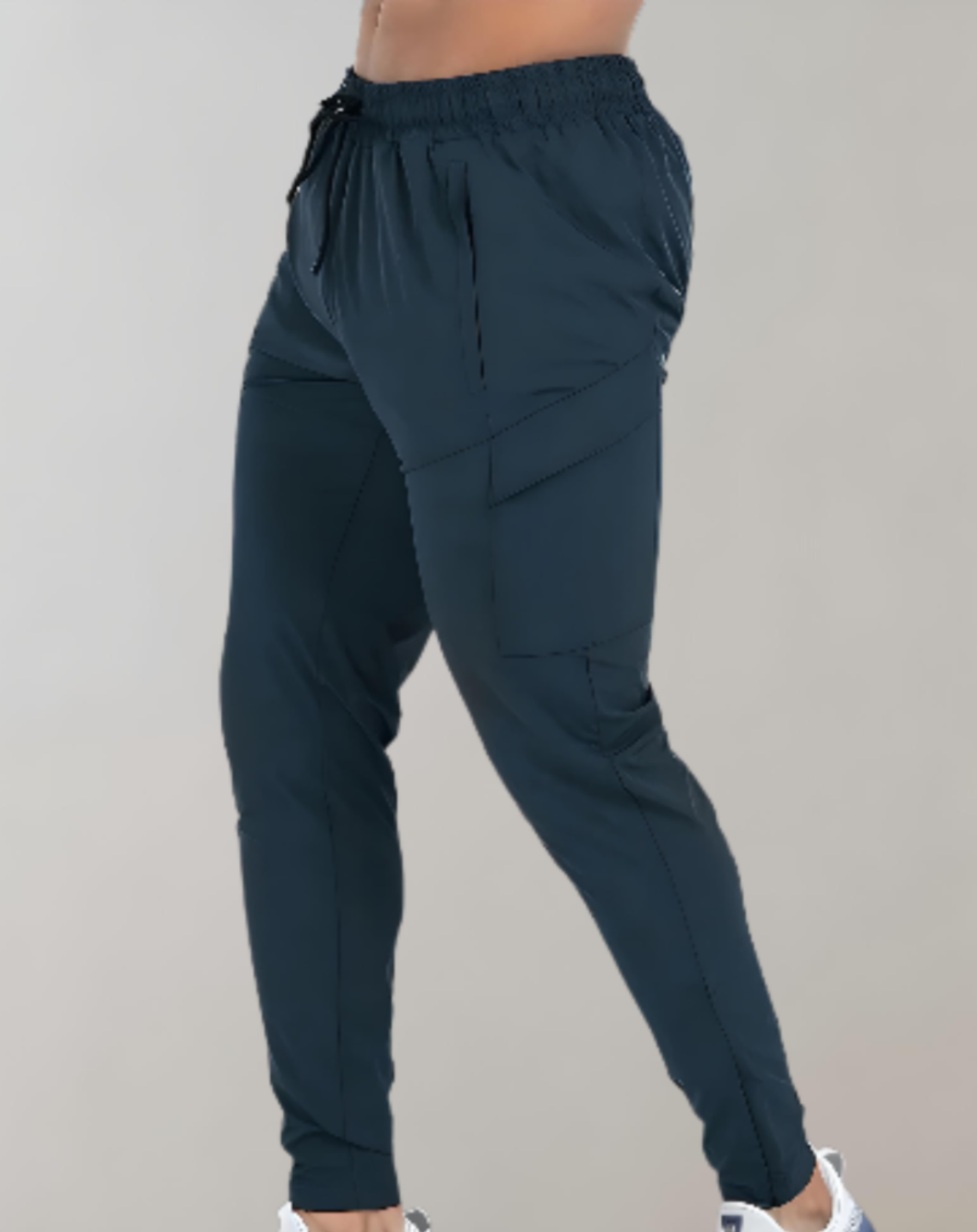 Leonard - Slim fit jogger met stretch taille, verstelbare tailleband en meerdere zakken