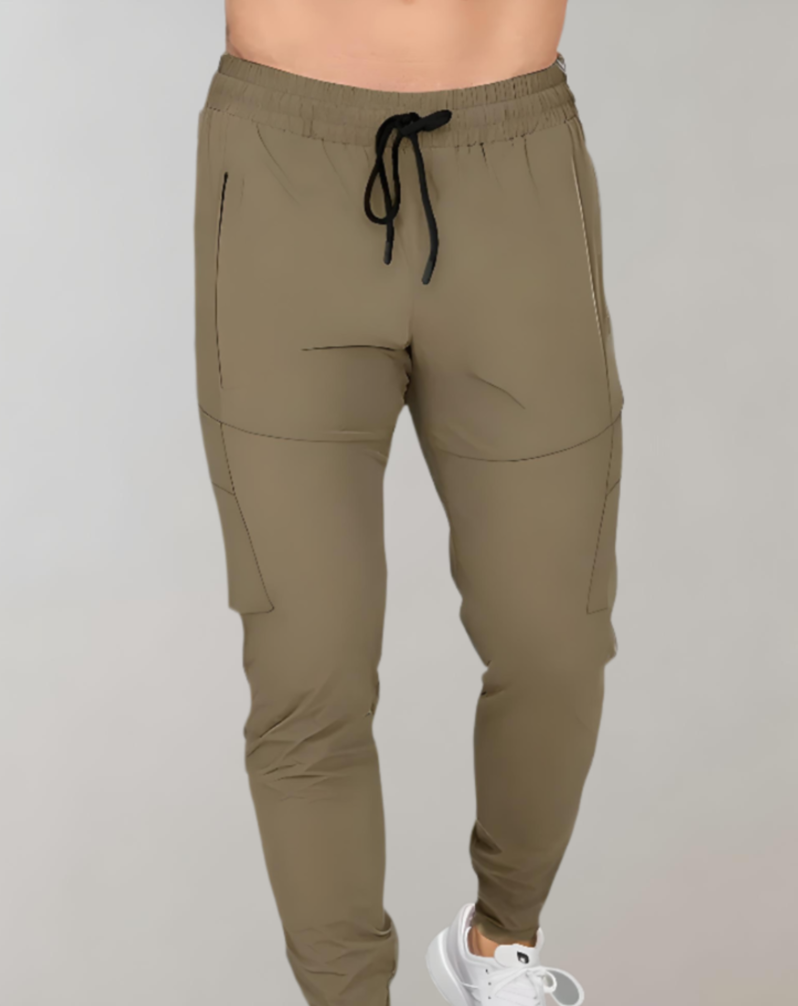 Leonard - Slim fit jogger met stretch taille, verstelbare tailleband en meerdere zakken