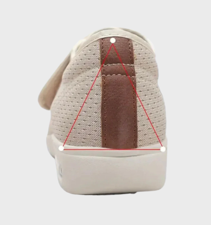 Yana - ademende orthopedische sneakers met brede voeten verstelbaar en comfortabel, zelfs met opgeheven voeten te gebruiken comfortabele antislip orthopedische sneakers voor brede voeten met verstelbare klittenbanden