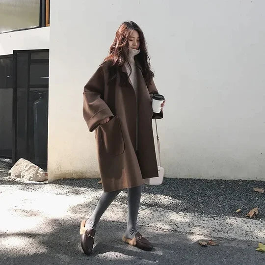 Elegante oversized uld trenchcoat