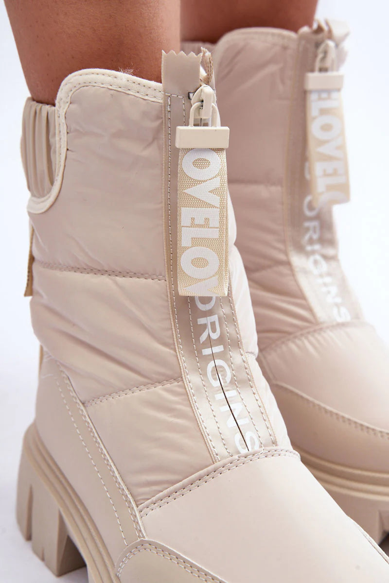 Warmy snowboots met stevige zool voor dames