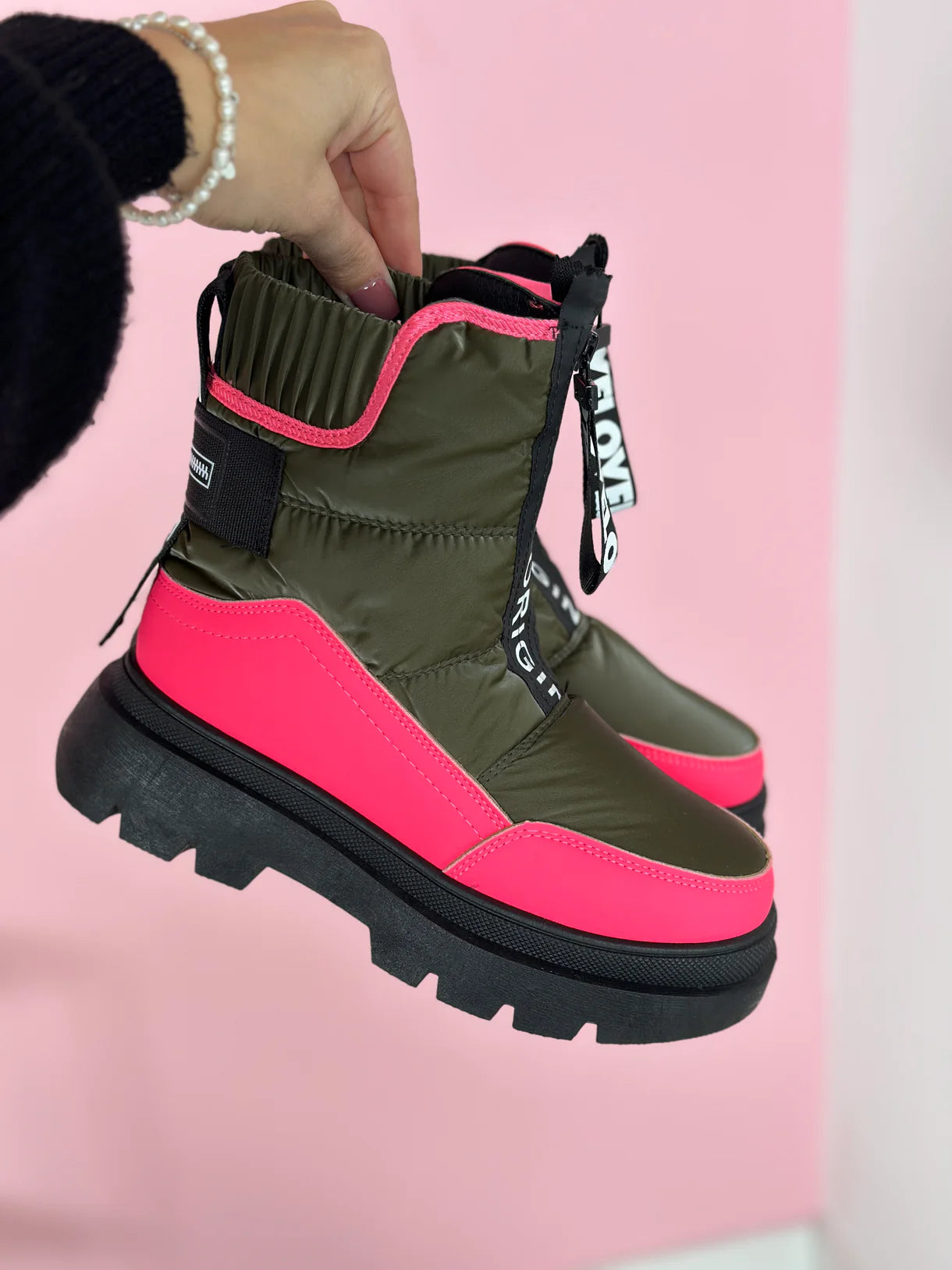 Warmy snowboots met stevige zool voor dames