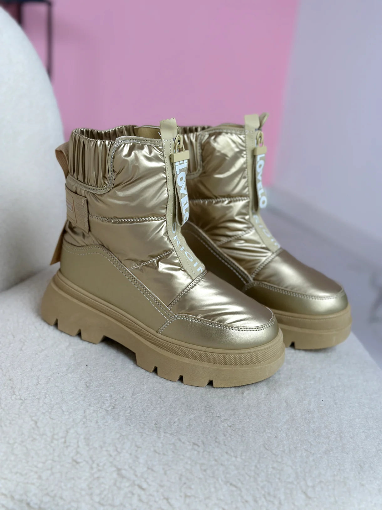 Warmy snowboots met stevige zool voor dames