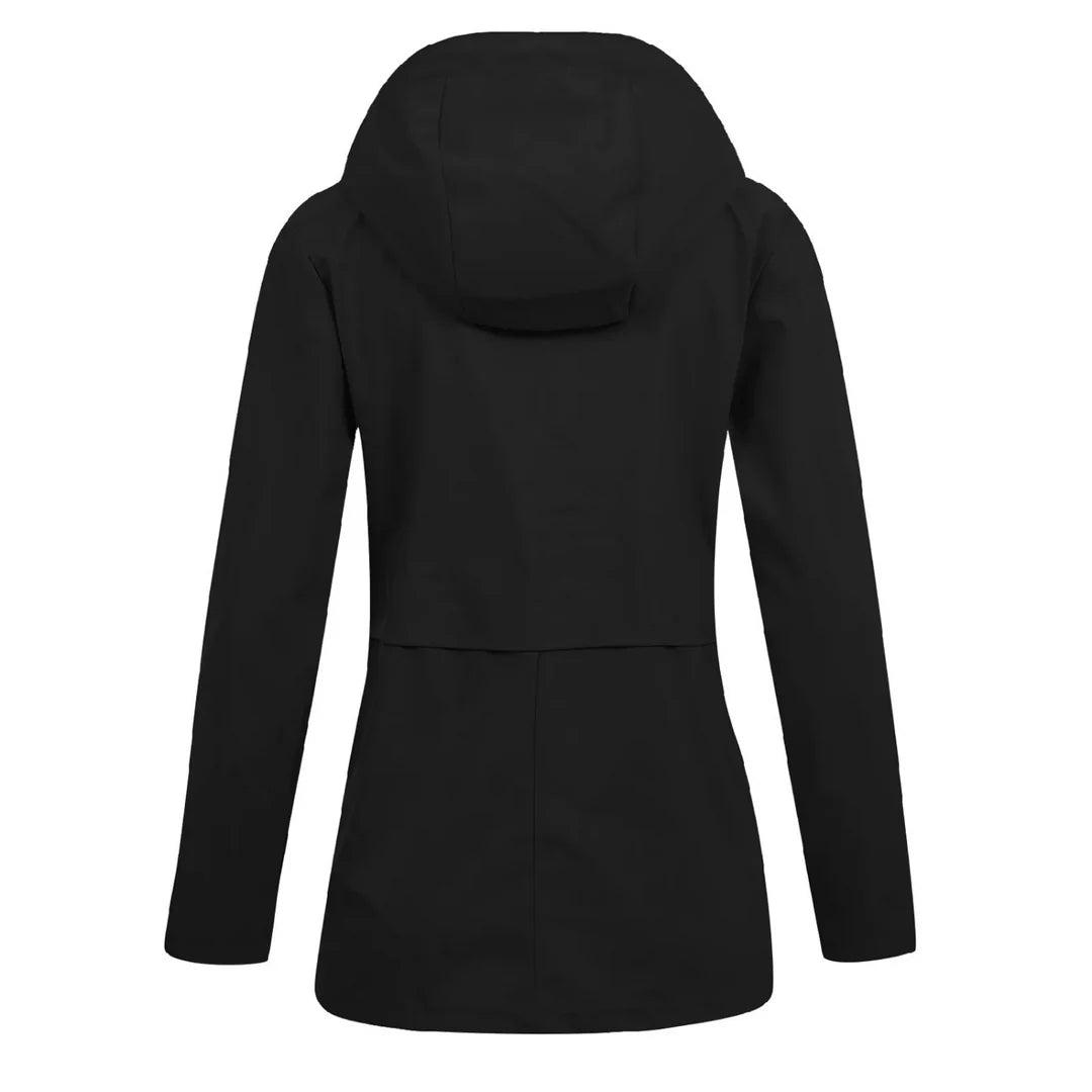 Groen Eenvoudig Slim Hoodie Waterdicht Lang Zomerjack