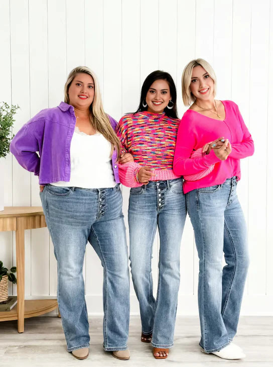 Nauwsluitende jeans met hoge taille voor dames