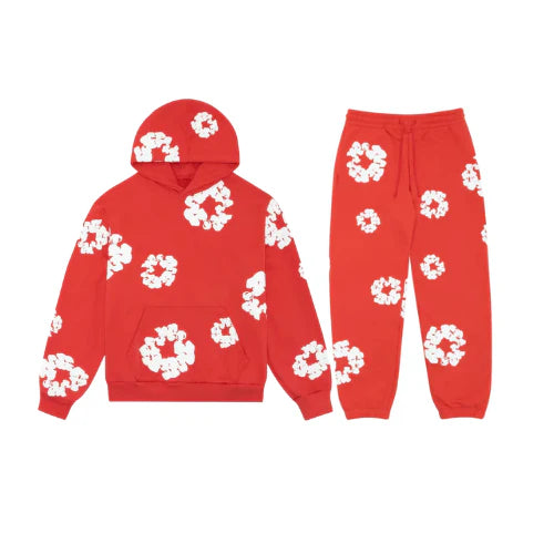 Comfortabel joggingpak met bloemenpatroon unisex